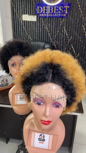 100% Human Hair Afro Wig