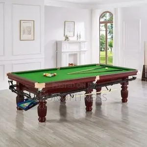 9ft Marble Slate Billiard Table Solid Carved Frame Full Accessories
