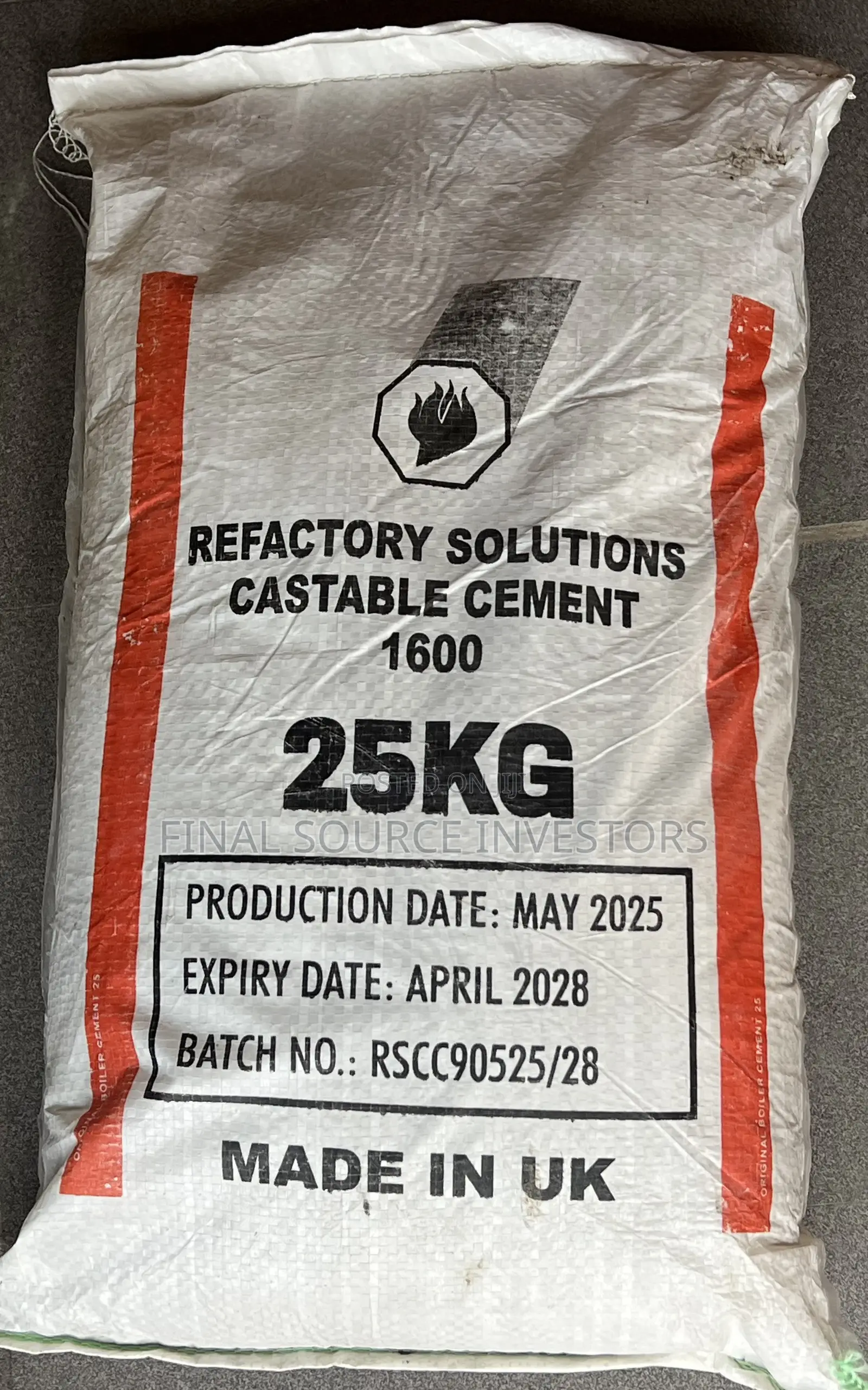 Fireproof Cement for Oven