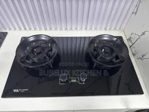 Luxury 2-Burner Tempered Glass Gas Cooker | Auto Ignition