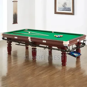 9ft Marble Slate Snooker Billiard Table Carved Mahogany Legs