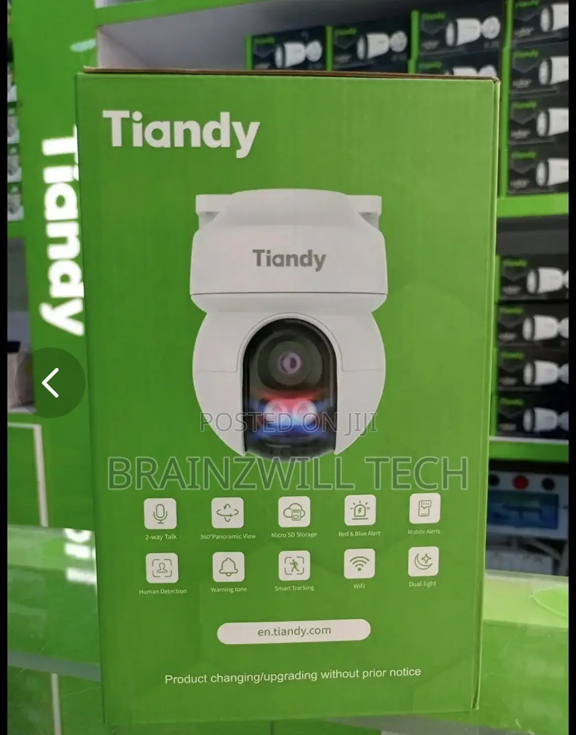 Tiandy 3MP Color Maker 360° WiFi PTZ Security Camera