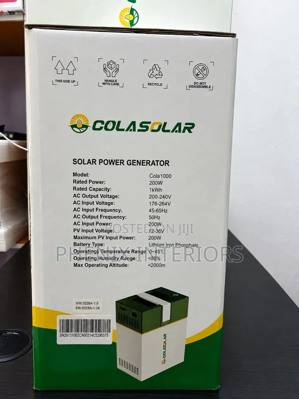 Colasolar 1000 Solar Power Generator Power 200W Output