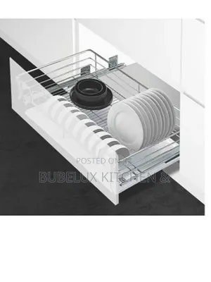 Premium Pull-Out Kitchen Dish Rack Basket