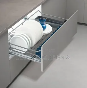 Premium Pull-Out Kitchen Dish Rack Basket