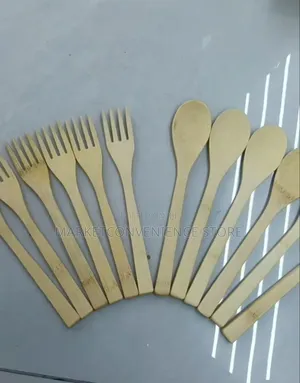 Wooden Eating Spoon Fork