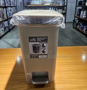 15L Double Cover Pedal Trash Can