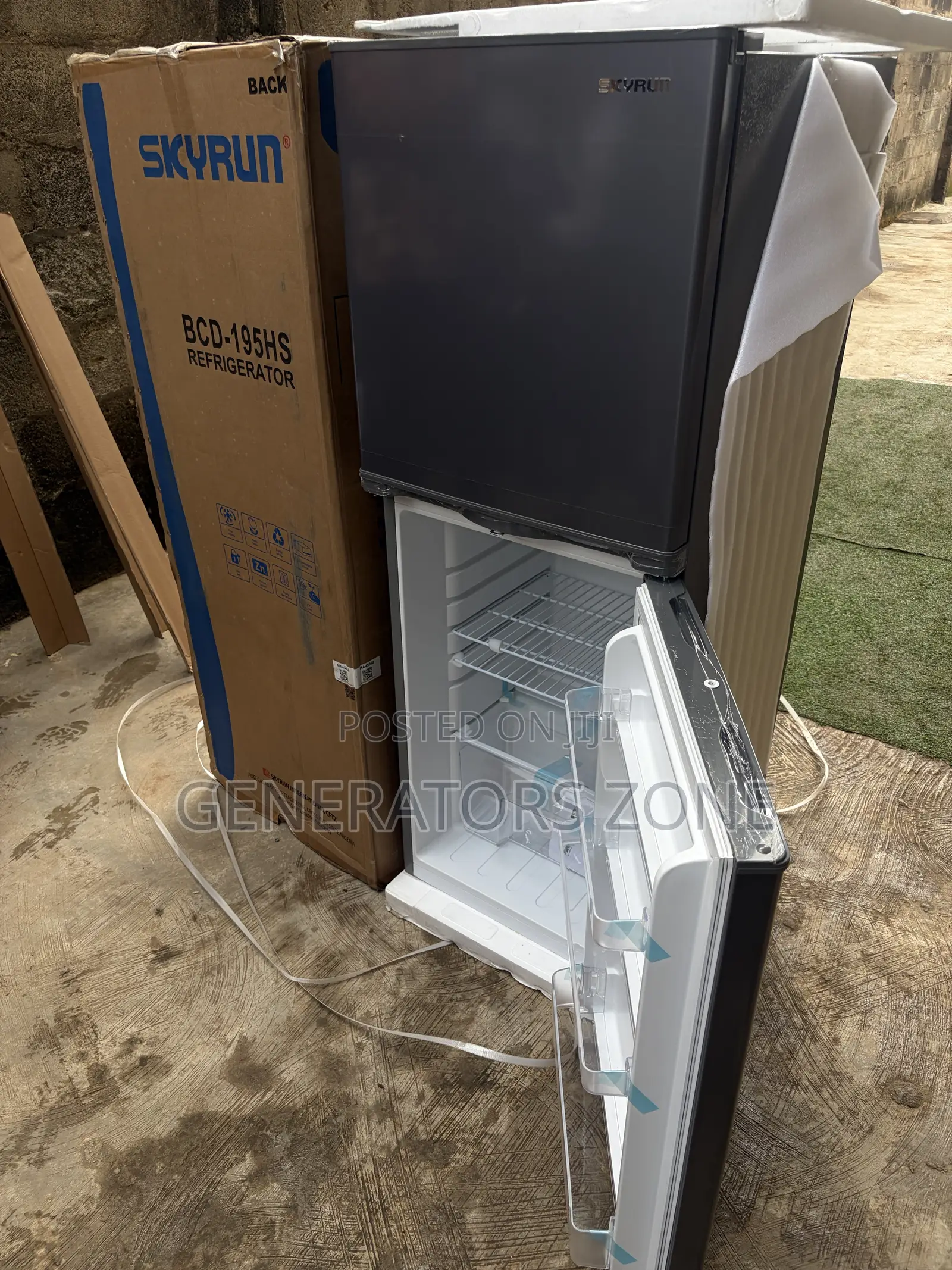 Brand New Skyrun 195L Double Door Fridge