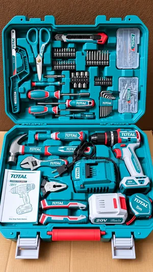 TOTAL 20V Cordless Drill Tool Set – Complete 100+ Piece Kit