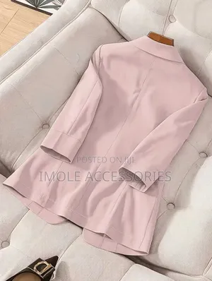 Women Elegant Blazer- Pink