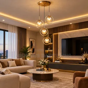 Cognac Smoky Gray Clear Glass Ball LED Pendant Light