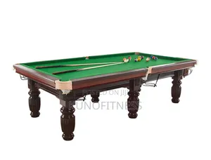 9ft Billiard Marble Slate Snooker Table Mahogany Frame + Accessories