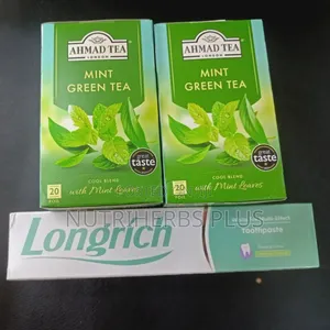 Mint Green Tea and Toothpaste(soothes Toothache Tooth Decay