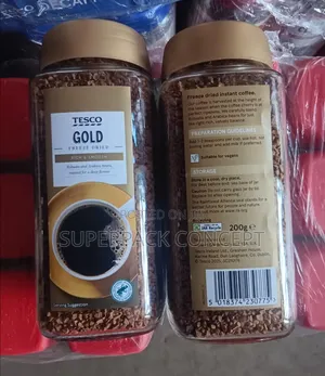 Original Foreign Tesco Gold Dried Coffee by 12