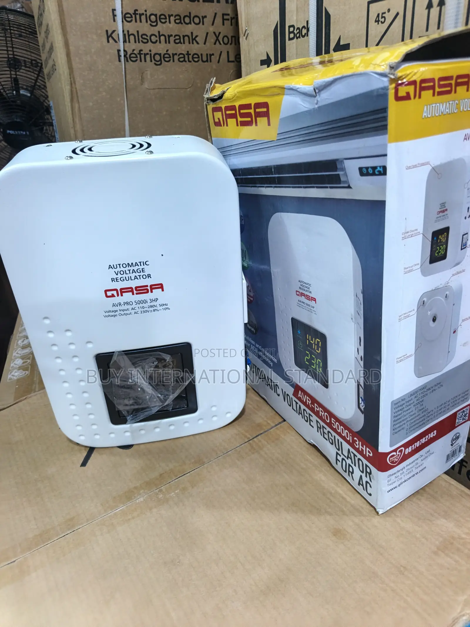 Qasa 5kva Commercial Wall Mounted Voltage Stabilizer
