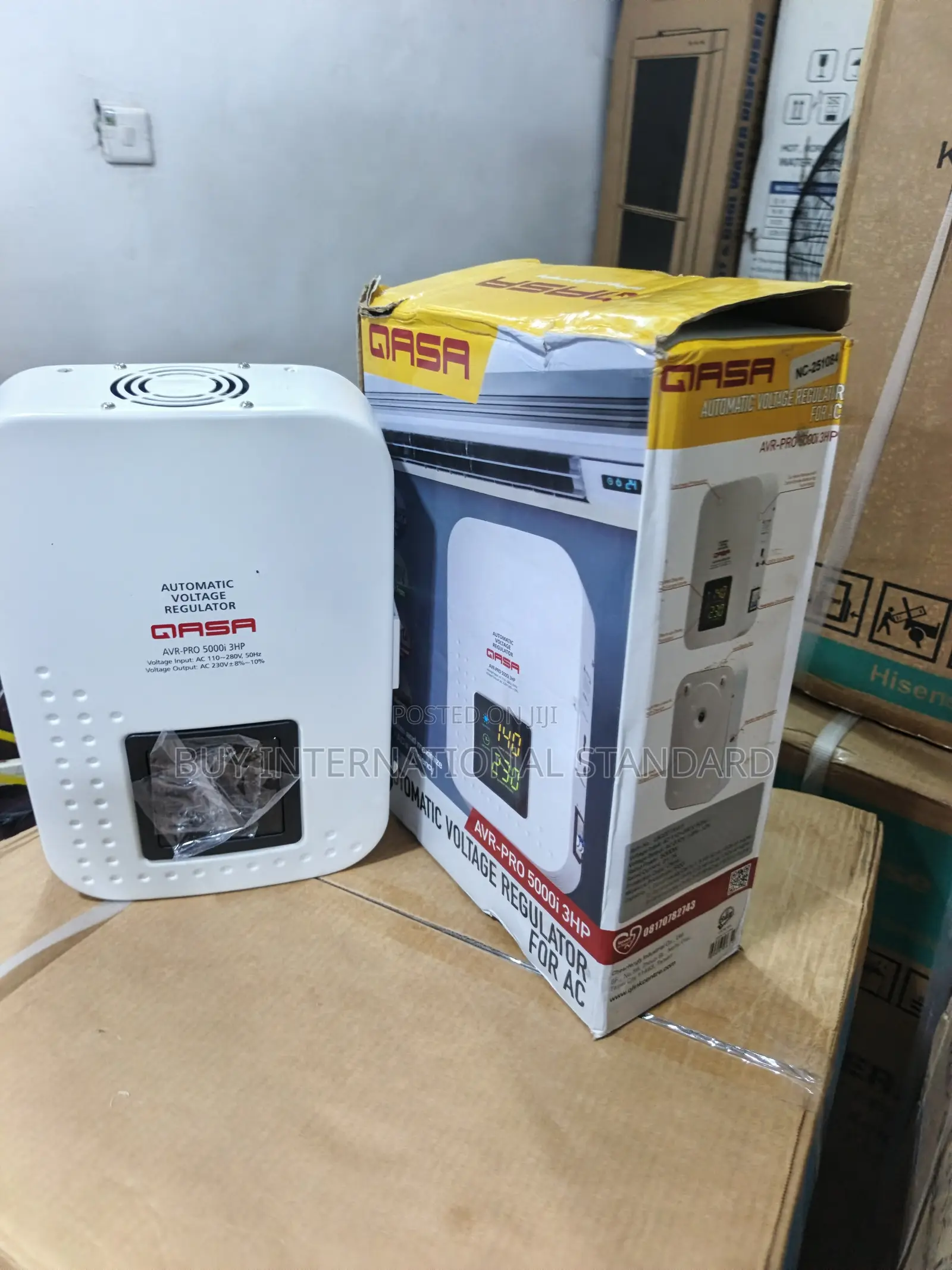 Qasa 5kva Wall Mounted Stabilizer for Home Appliances