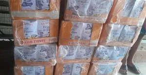 A Carton of Foreign Harvestmorn FRUIT FIBRE by 8