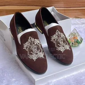 Men's Velvet Royal Crest Loafers (Shoes)