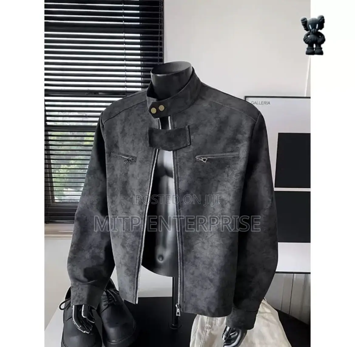 Men’s Premium Suede Bomber Jacket