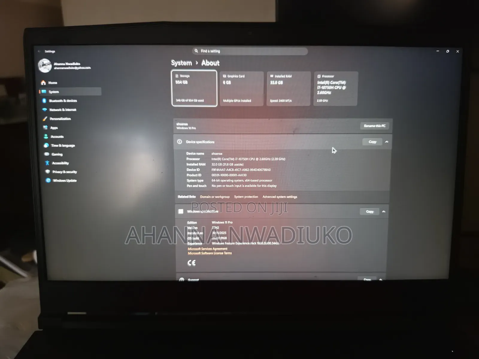 Laptop MSI GF65 Thin 10UE 32GB Nvidia SSD 1T
