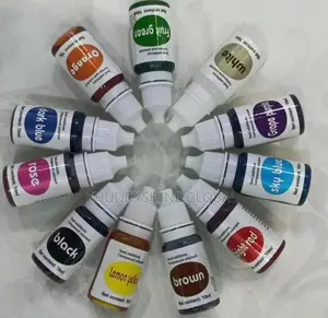 Small Bottles of 0.35 Oz (10 Ml) Compound Colorant Liquid Food Additiv