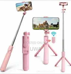 3in1 Portable Bluetooth Selfie Stick Extendable T-Stand Remote
