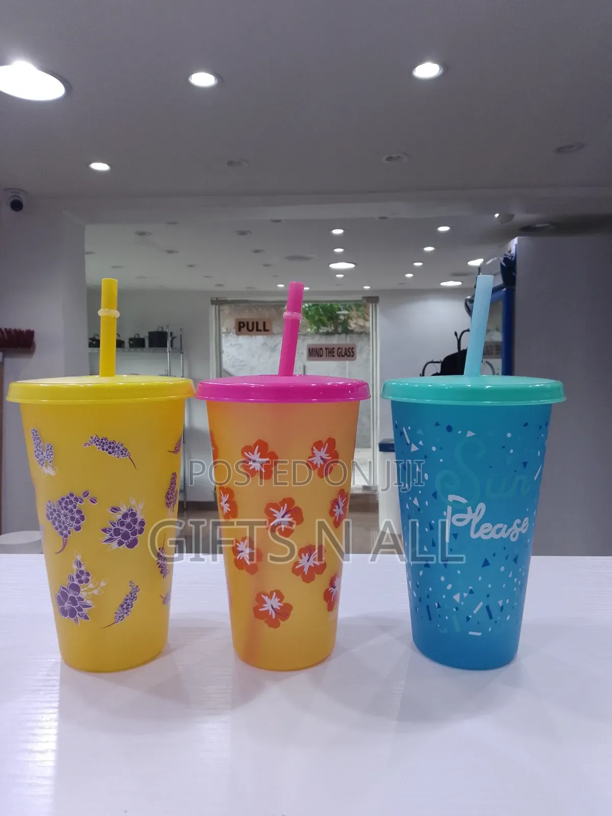 Fancy Plastic Straw Cup