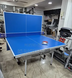 Outdoor Aluminium Foldable Table Tennis Table Lockable Wheels
