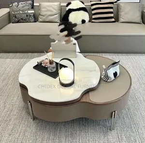 Swivel Ceramic Top Center Table