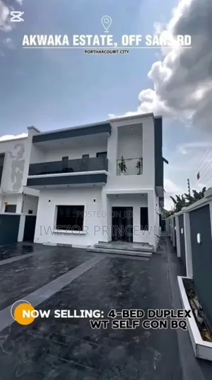 Furnished 4bdrm Duplex in Akwaka Estate, Obio-Akpor for sale