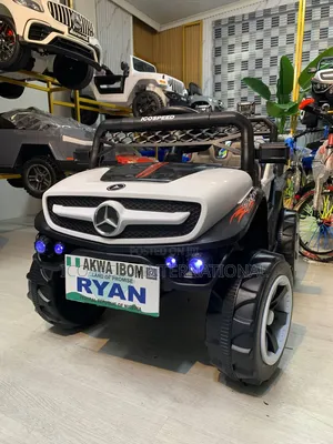White Mercedes-Benz Jeep Wrangler for Age 1-6