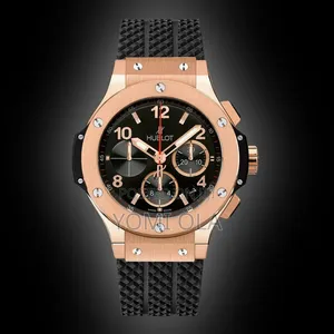 Hublot Chronograph Wristwatch Black Rubber