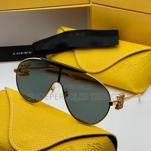 Loewe Teardrop Avaitor Sunglass With Stoned Handle