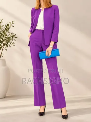 Women’s Blazer Wide-Leg Trouser Set