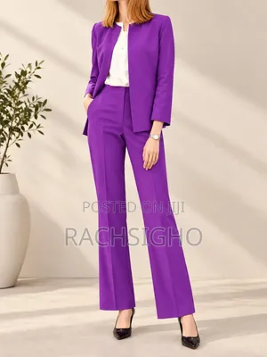Women’s Blazer Wide-Leg Trouser Set