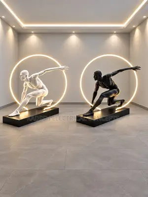 Humanoid Art Sculpture Floor Lamp Large Human Body Decoration