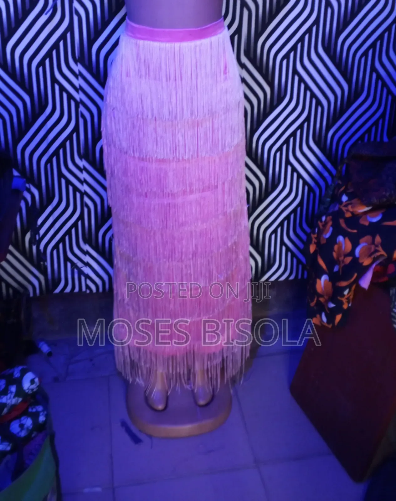 Fringe Maxi Skirt