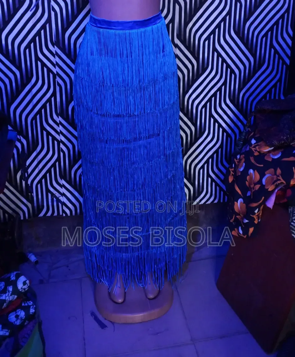 Fringe Maxi Skirt