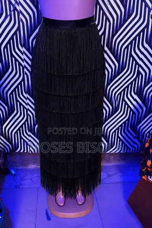 Fringe Maxi Skirt
