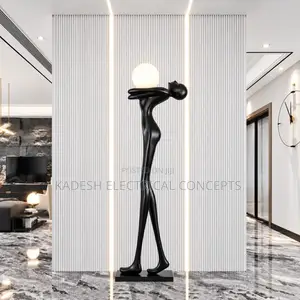 Creative Home Design Humanoid Art Sculpture Floor Light Hotel Lobby