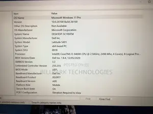 Laptop Dell Latitude 5401 16GB Intel Core i5 SSD 256GB