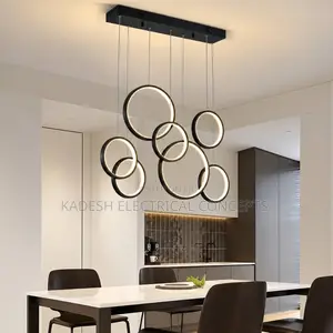 Modern Rings Led Dining Room Pendant Lights Nordic Minimalist Living