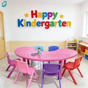 Daycare Table and Chairs Half Moon Style