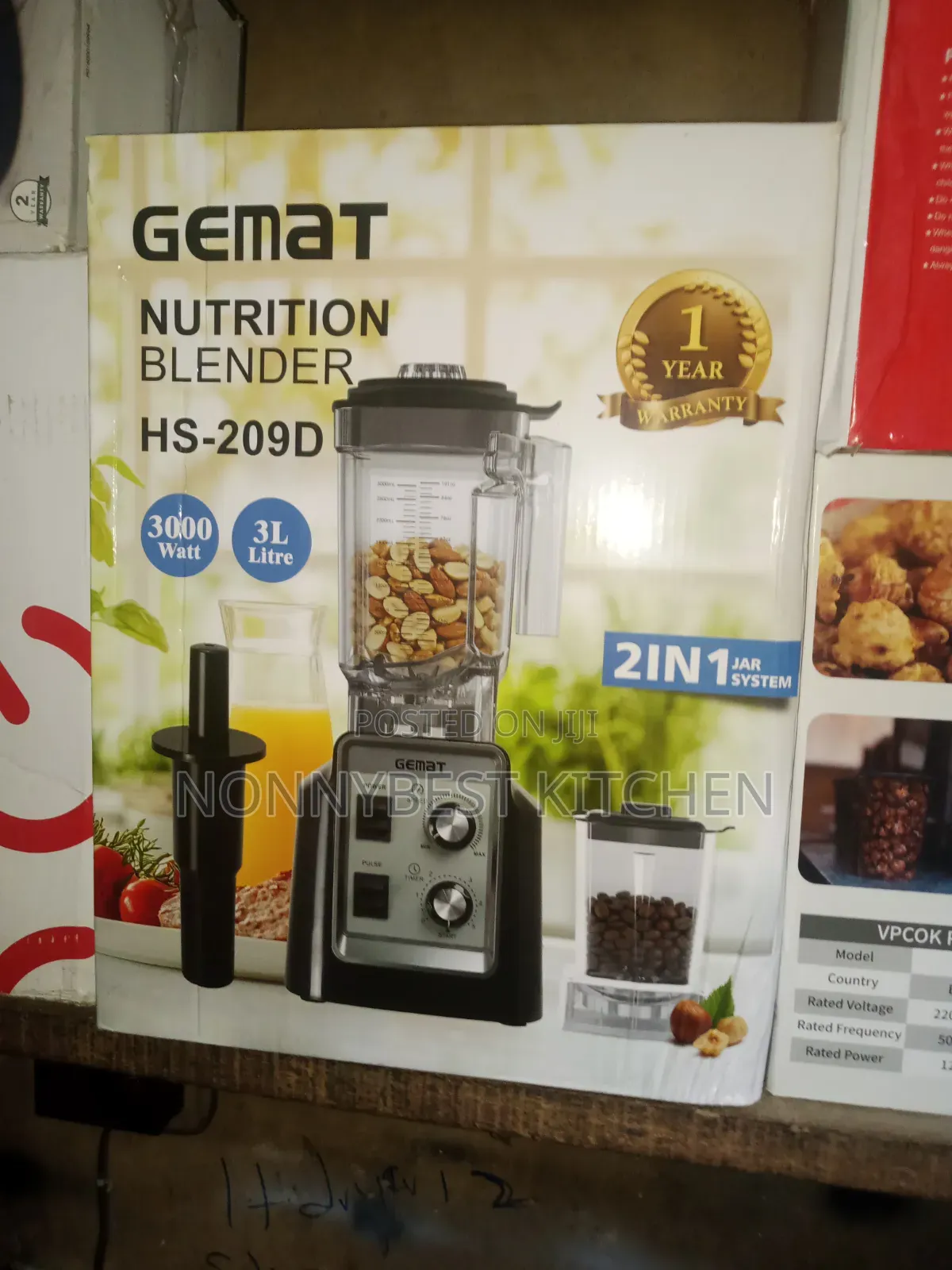 GEMAT Nutrition Blender HS-209D 
