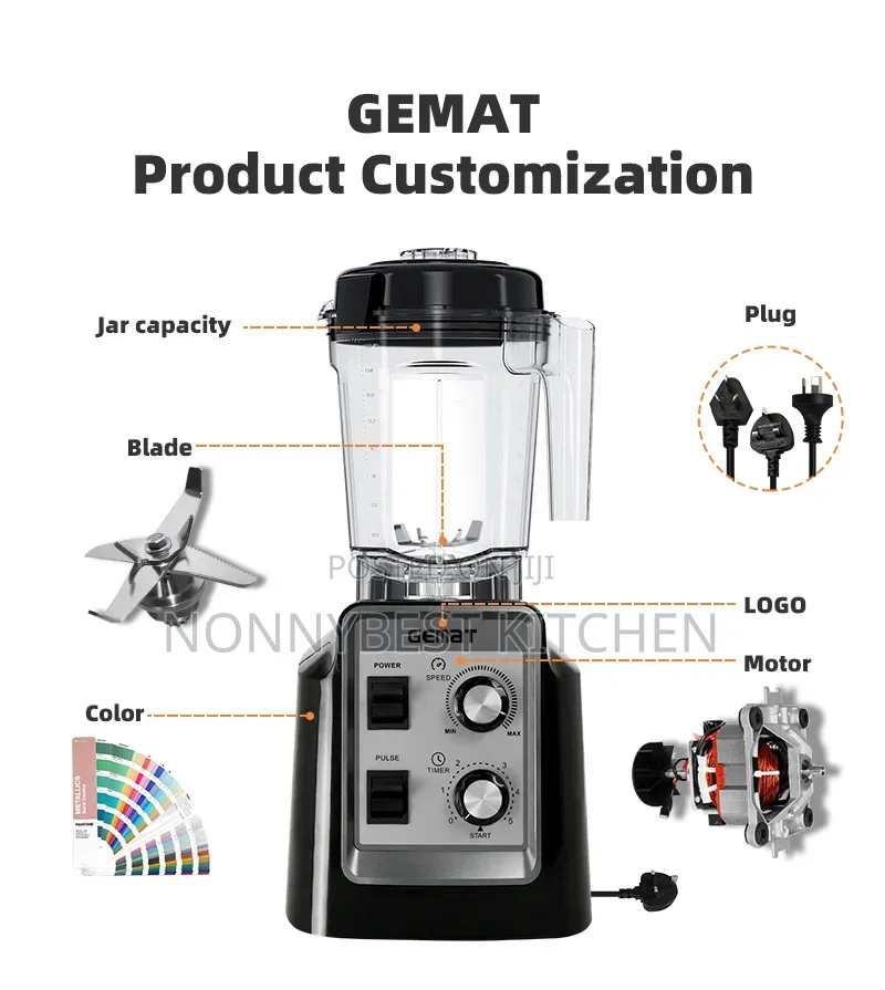 GEMAT Nutrition Blender HS-209D 