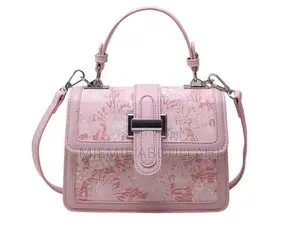 Flower Graphic Square Bag