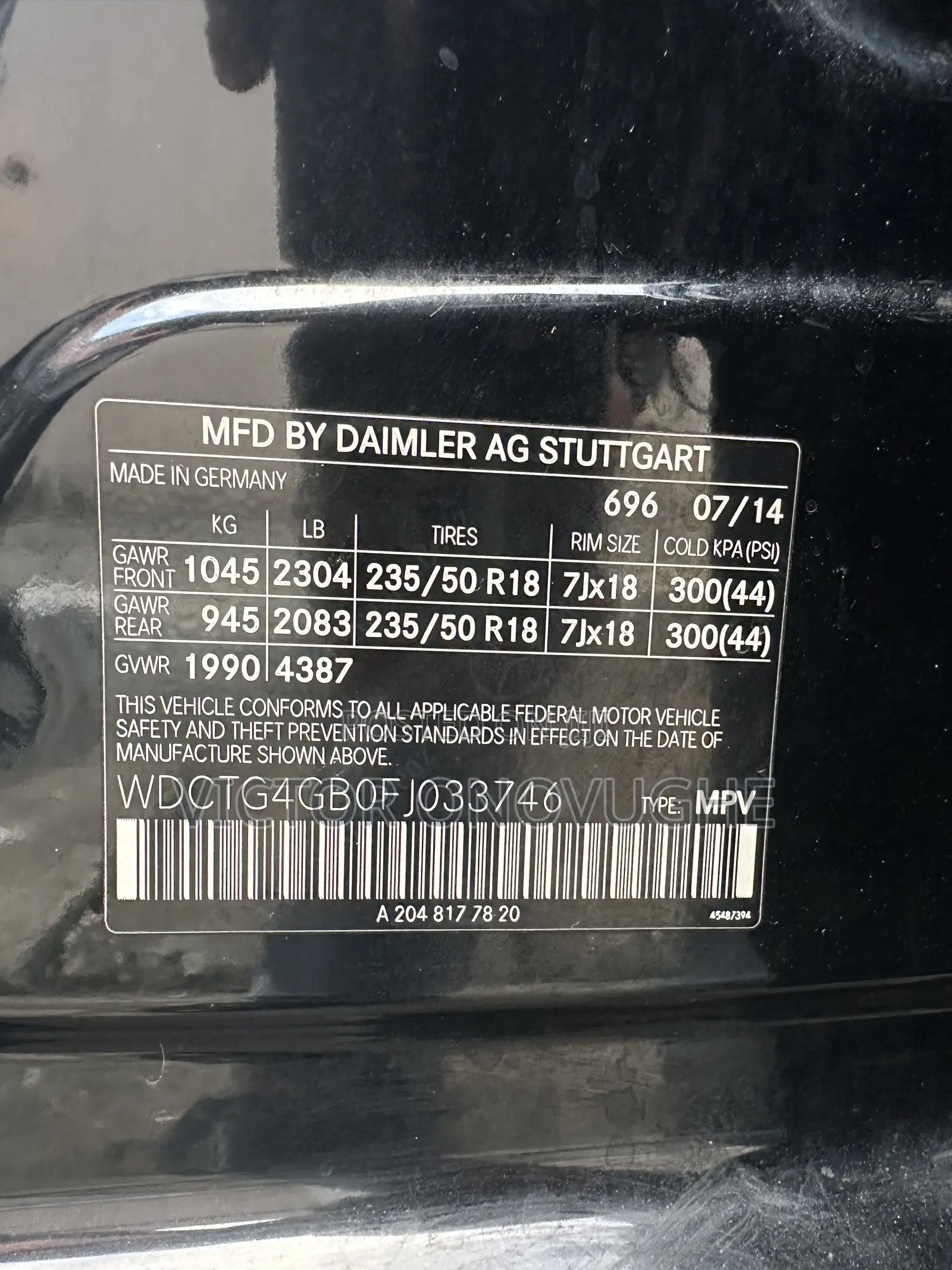Mercedes-Benz GLA 250 2015 Black
