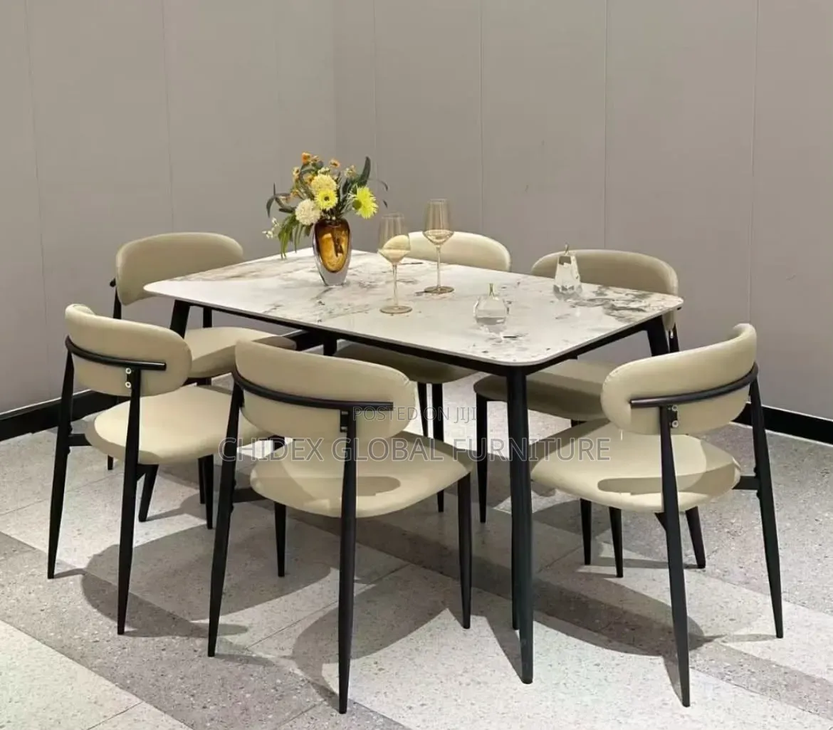 Ceramic Top Dining Table Set