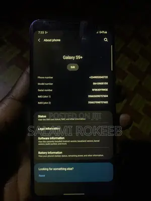 Samsung Galaxy S9 Plus 64 GB Blue