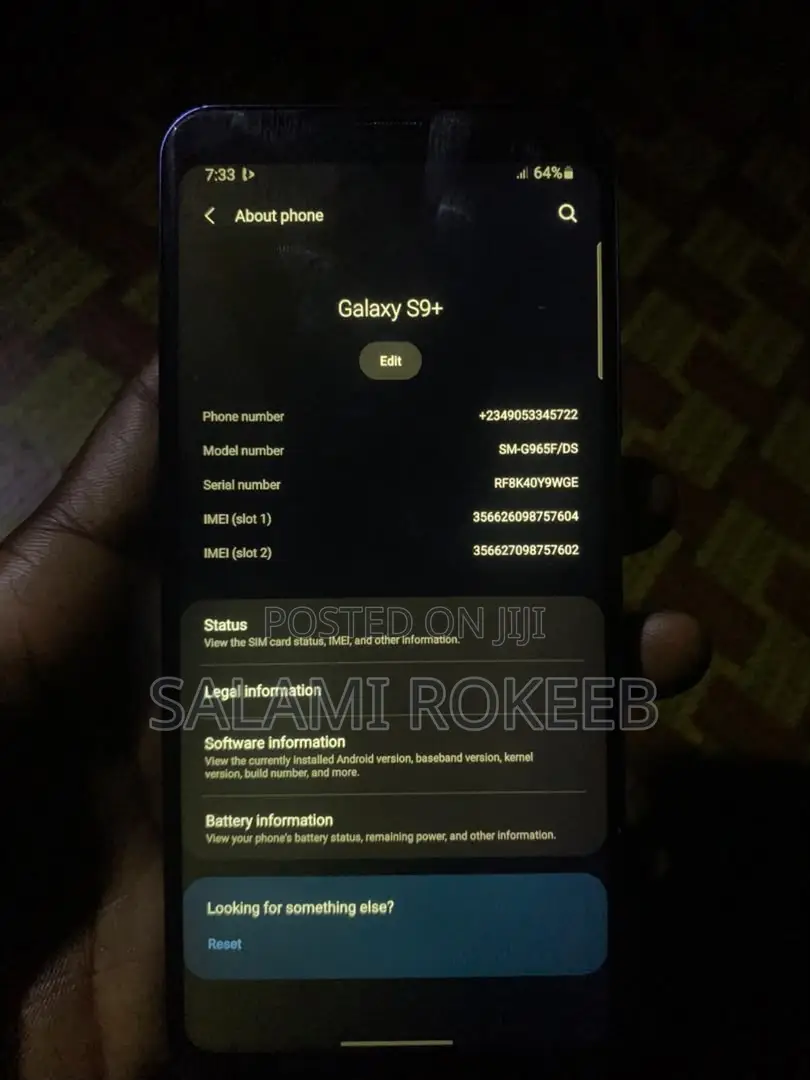 Samsung Galaxy S9 Plus 64 GB Blue